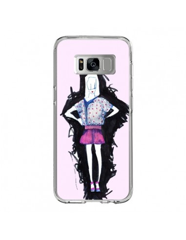 Coque Samsung S8 Valentine Femme Fashion Mode Rose Clair - Cécile