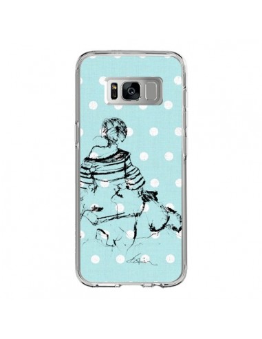 Coque Samsung S8 Croquis Pois Femme Fashion Mode - Cécile