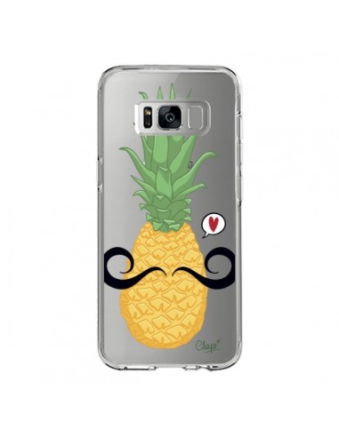 Coque Samsung S8 Ananas Moustache Transparente - Chapo