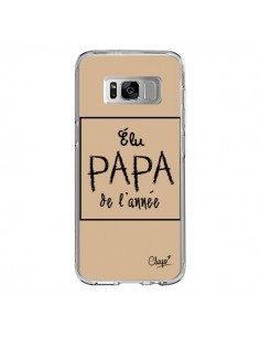 Coque Samsung S8 Elu Papa de l'Année Beige - Chapo