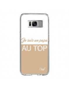 Coque Samsung S8 Je suis un Papa au Top Beige - Chapo