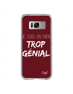 Coque Samsung S8 Je suis un Papa trop Génial Rouge...