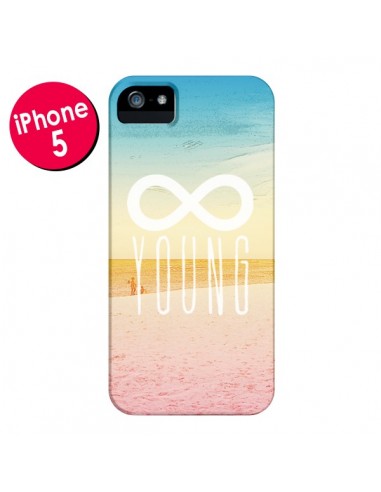 Coque Forever Young Plage pour iPhone 5 et 5S - Mary Nesrala