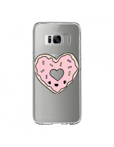 Coque Samsung S8 Donuts Heart Coeur Rose Transparente - Claudia Ramos