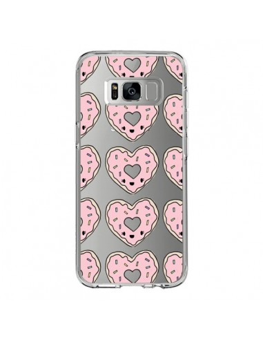 Coque Samsung S8 Donuts Heart Coeur Rose Pink Transparente - Claudia Ramos