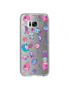 Coque Samsung S8 Mermaid Petite Sirene Ocean Transparente...