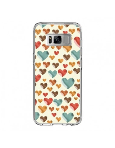 Coque Samsung S8 Coeurs Color_s - Eleaxart