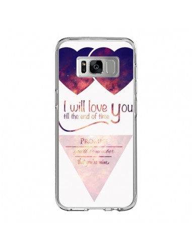 Coque Samsung S8 I will love you until the end Coeurs - Eleaxart