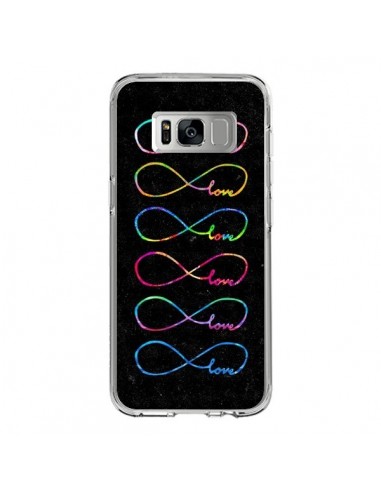 Coque Samsung S8 Love Forever Infini Noir - Eleaxart