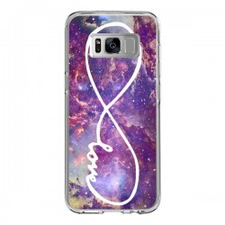 Coque Samsung S8 Love Forever Infini Galaxy - Eleaxart
