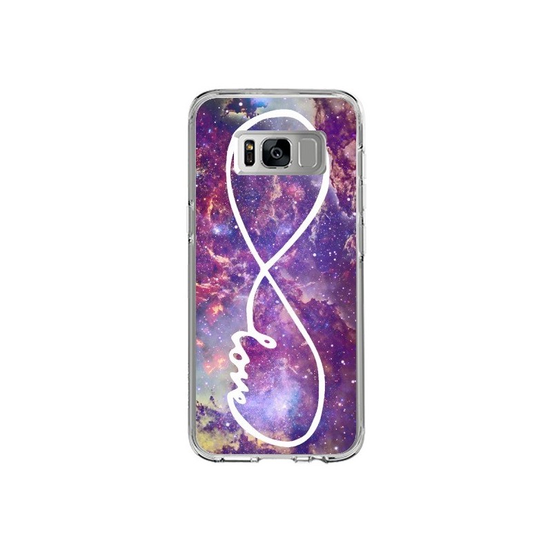 Coque Samsung S8 Love Forever Infini Galaxy - Eleaxart