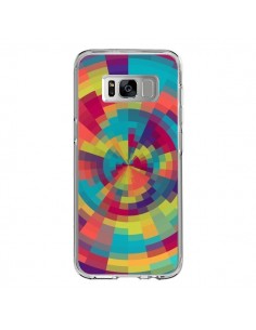 Coque Samsung S8 Spirale de Couleurs Rouge Vert - Eleaxart