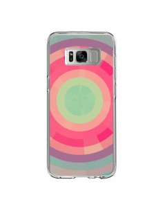 Coque Samsung S8 Spirale de Couleurs Rose Vert - Eleaxart