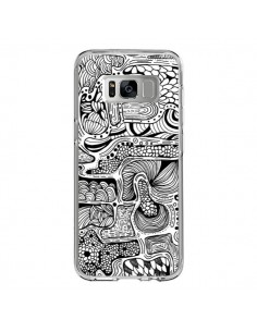 Coque Samsung S8 Reflejo Reflet Noir et Blanc - Eleaxart