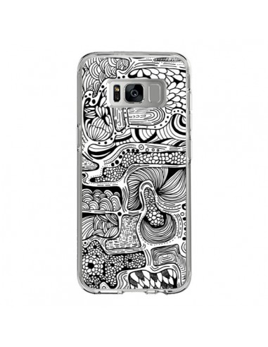 Coque Samsung S8 Reflejo Reflet Noir et Blanc - Eleaxart