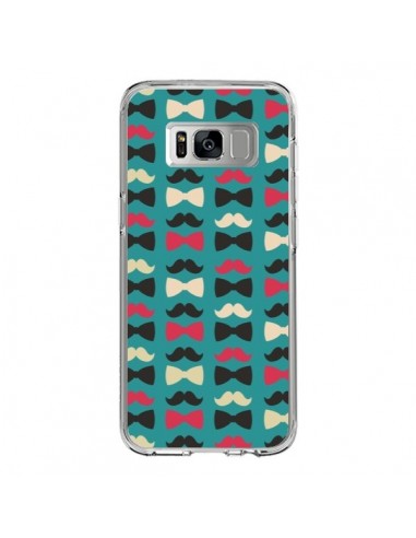 Coque Samsung S8 Hipster Moustache Noeud Papillon - Eleaxart