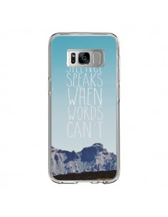 Coque Samsung S8 Silence speaks when words can't paysage...