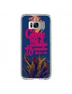 Coque Samsung S8 Give me a summer to remember souvenir...