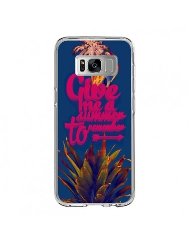 Coque Samsung S8 Give me a summer to remember souvenir paysage - Eleaxart