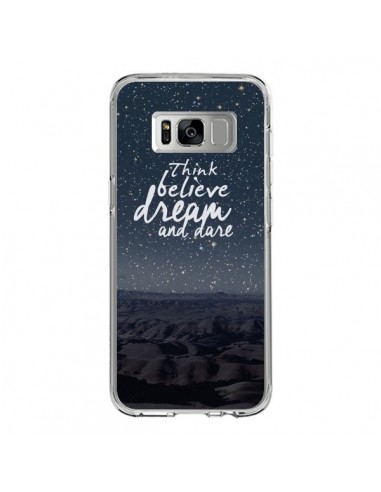 Coque Samsung S8 Think believe dream and dare Pensée Rêves - Eleaxart