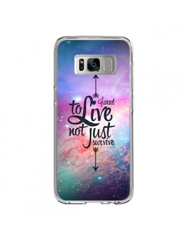 Coque Samsung S8 I want to live Je veux vivre - Eleaxart