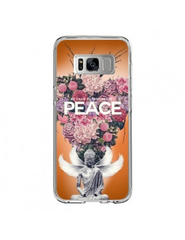 Coque Samsung S8 Peace Fleurs Buddha - Eleaxart