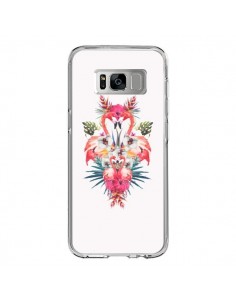 Coque Samsung S8 Tropicales Flamingos Tropical Flamant...