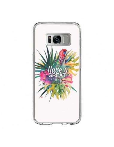 Coque Samsung S8 Have a great summer Ete Perroquet Parrot - Eleaxart