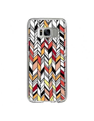 Coque Samsung S8 Graphic Azteque Rouge Orange -  Léa Clément