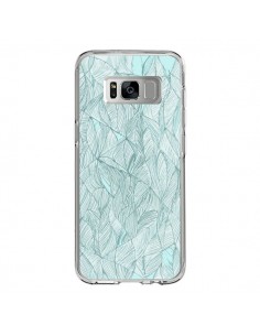 Coque Samsung S8 Courbes Meandre Bleu Vert Nuageux -  Léa...