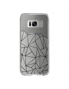 Coque Samsung S8 Lignes Grille Grid Abstract Noir...