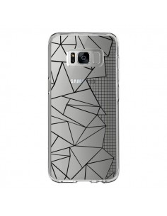Coque Samsung S8 Lignes Grilles Side Grid Abstract Noir...
