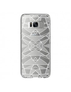 Coque Samsung S8 Lignes Miroir Grilles Triangles Grid...