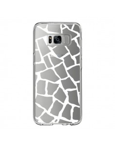 Coque Samsung S8 Girafe Mosaïque Blanc Transparente -...