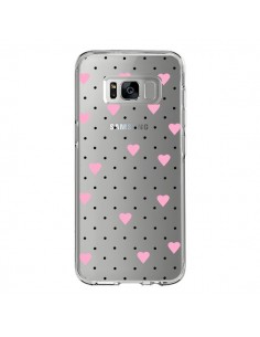 Coque Samsung S8 Point Coeur Rose Pin Point Heart...
