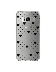 Coque Samsung S8 Point Coeur Noir Pin Point Heart...