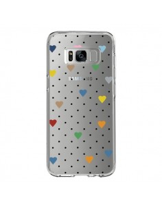 Coque Samsung S8 Point Coeur Coloré Pin Point Heart...