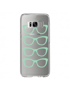 Coque Samsung S8 Sunglasses Lunettes Soleil Mint Bleu...