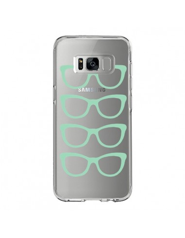 Coque Samsung S8 Sunglasses Lunettes Soleil Mint Bleu Vert Transparente - Project M