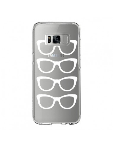 Coque Samsung S8 Sunglasses Lunettes Soleil Blanc Transparente - Project M