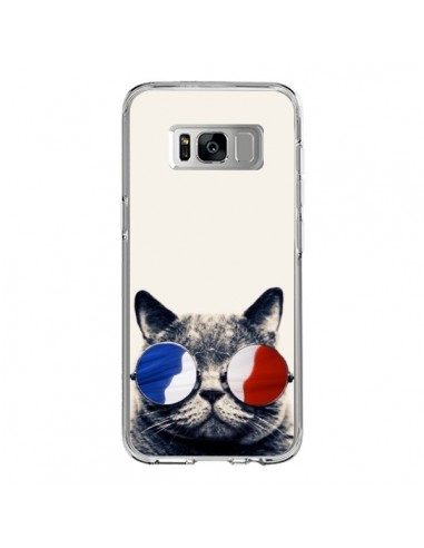 Coque Samsung S8 Chat à lunettes françaises - Gusto NYC