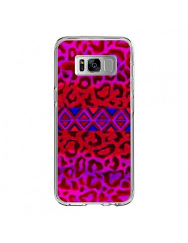 Coque Samsung S8 Tribal Leopard Rouge - Ebi Emporium