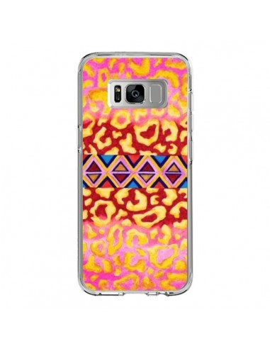 Coque Samsung S8 Tribal Leopard Rose - Ebi Emporium