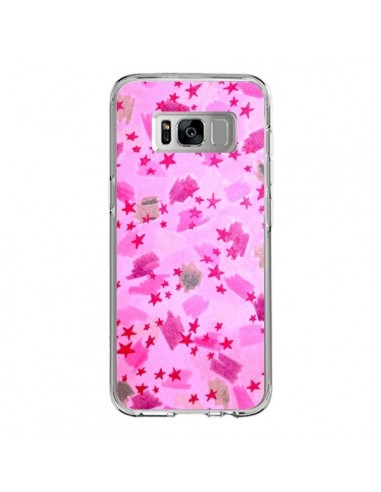 Coque Samsung S8 Stars Etoiles Roses - Ebi Emporium