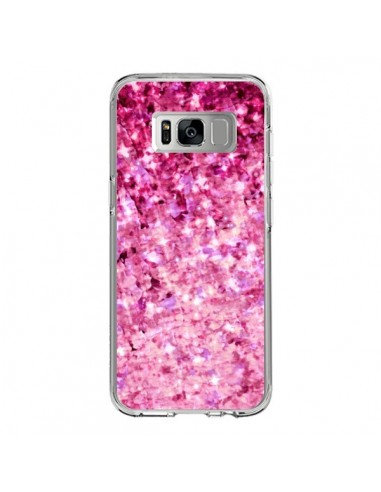 Coque Samsung S8 Romance Me Paillettes Roses - Ebi Emporium