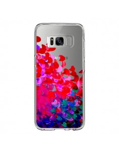 Coque Samsung S8 Creation in Color Pink Rose Transparente...