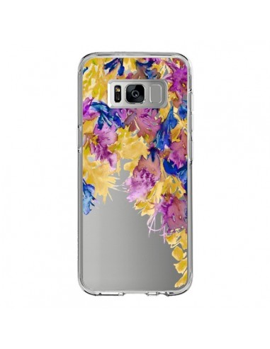 Coque Samsung S8 Cascade Florale Transparente - Ebi Emporium