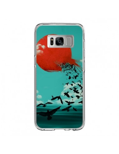 Coque Samsung S8 Soleil Oiseaux Mer - Jay Fleck