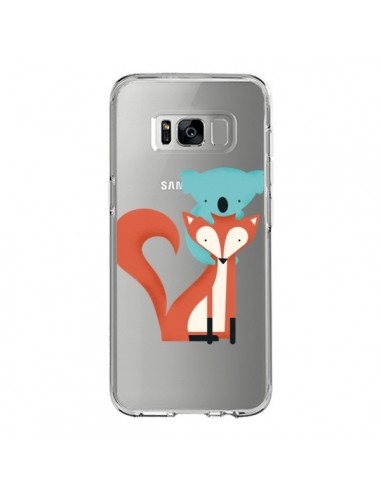 Coque Samsung S8 Renard et Koala Love Transparente - Jay Fleck