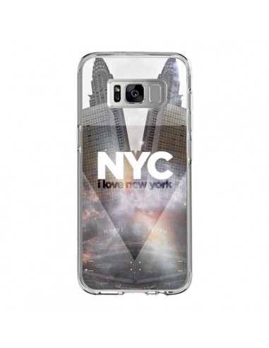Coque Samsung S8 I Love New York City Gris - Javier Martinez